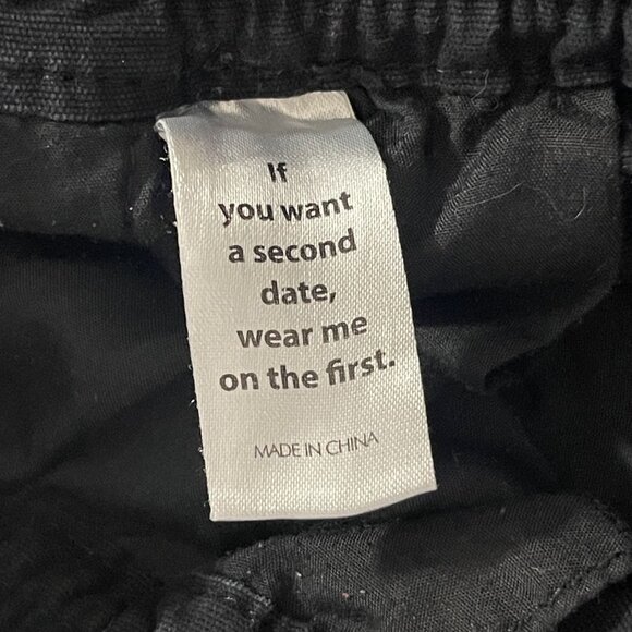 PacSun Slim Cargo Jogger Pants Black Size S Elastic Waist - Picture 3 of 7